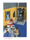 This is a Family Living in Harlem, 1943 -  Jacob Lawrence - McGaw Graphics