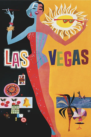 Las Vegas -  Vintage Poster - McGaw Graphics