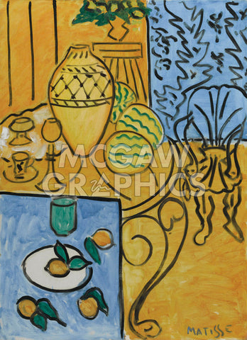 Interior in Yellow and Blue, 1946 -  Henri Matisse - McGaw Graphics