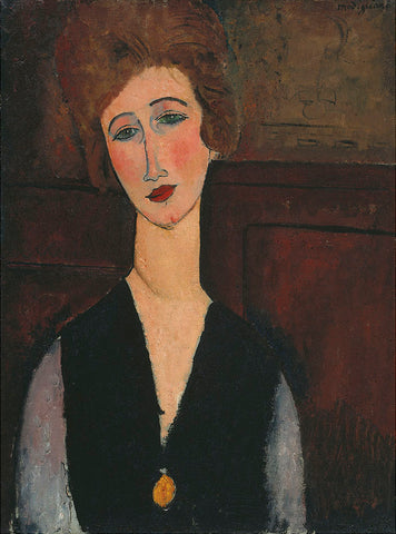 Portrait of a Woman, c.1917-1918 -  Amedeo Modigliani - McGaw Graphics