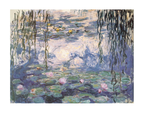 Water Lilies and Willow Branches -  Claude Monet - McGaw Graphics