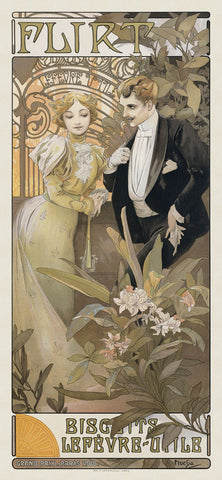 Flirt, 1899 -  Alphonse Mucha - McGaw Graphics