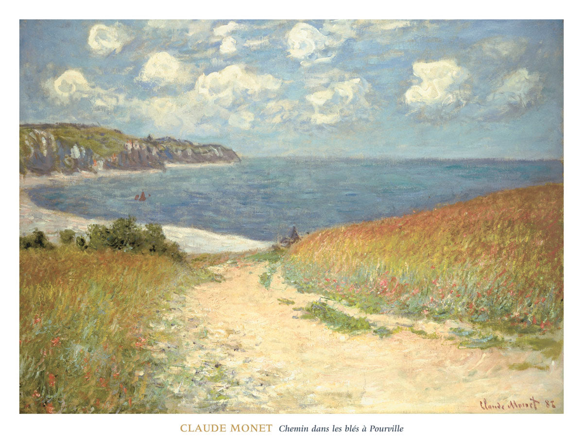 Chemin dans les bles a Pourville, 1882 | McGaw Graphics