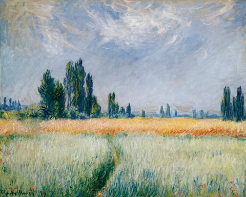 Wheatfield, 1881 -  Claude Monet - McGaw Graphics