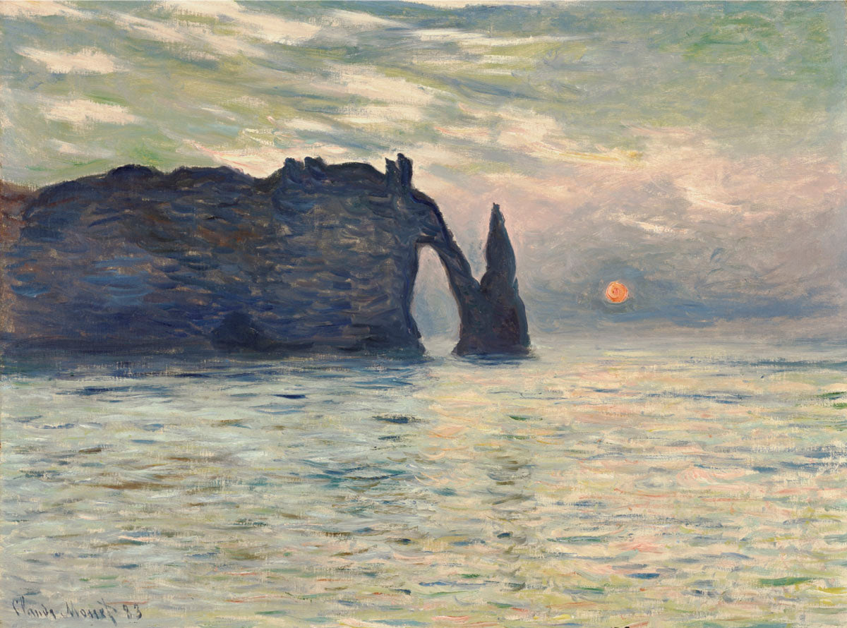 The Cliff, Etretat, Sunset, 1883 | McGaw Graphics
