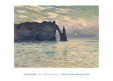 The Cliff, Etretat, Sunset, 1883 -  Claude Monet - McGaw Graphics