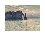 The Cliff, Etretat, Sunset, 1883 -  Claude Monet - McGaw Graphics