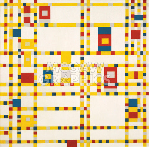 Broadway Boogie Woogie -  Piet Mondrian - McGaw Graphics