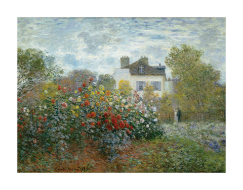 The Artist's Garden in Argenteuil (A Corner of the Garden with Dahlias), 1873 -  Claude Monet - McGaw Graphics