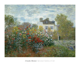 The Artist's Garden in Argenteuil (A Corner of the Garden with Dahlias), 1873 -  Claude Monet - McGaw Graphics