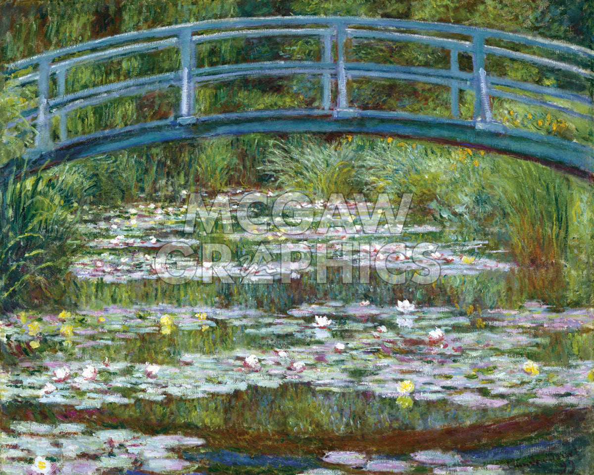 ⚮̈monet⚮̈さま専用 Japanese Footbridge, 1899 | McGaw Graphics