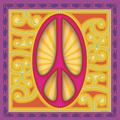 Peace Sign (pink) -  Kem McNair - McGaw Graphics