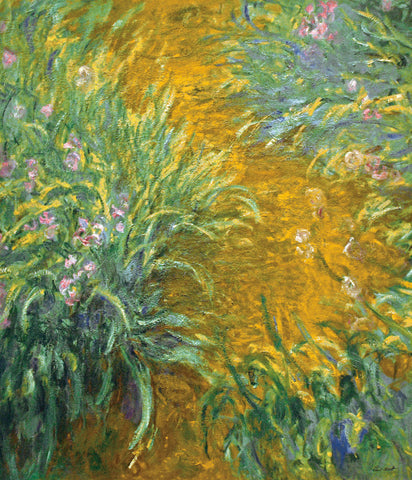 The Path in the Iris Garden -  Claude Monet - McGaw Graphics