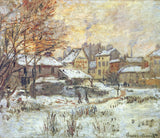 Snow Effect, Sunset -  Claude Monet - McGaw Graphics