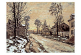 Road at Louveciennes, Melting Snow, Sunset -  Claude Monet - McGaw Graphics