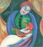 Girl with Cat II -  Franz Marc - McGaw Graphics