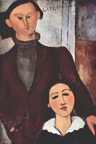 Portrait of Jacques & Berthe Lipchitz -  Amedeo Modigliani - McGaw Graphics