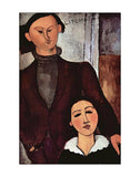 Portrait of Jacques & Berthe Lipchitz -  Amedeo Modigliani - McGaw Graphics