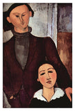 Portrait of Jacques & Berthe Lipchitz -  Amedeo Modigliani - McGaw Graphics