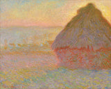 Grainstack (Sunset), 1891 -  Claude Monet - McGaw Graphics