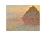 Grainstack (Sunset), 1891 -  Claude Monet - McGaw Graphics