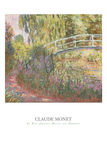 Le pont japonais - bassin aux nympheas -  Claude Monet - McGaw Graphics