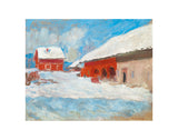 Les maisons rouges a Bjoernegaard, Norvege, 1895 -  Claude Monet - McGaw Graphics