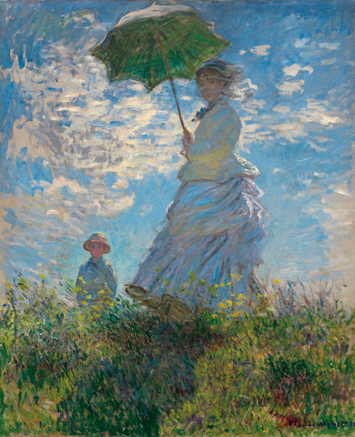 Woman with a Parasol, 1875 -  Claude Monet - McGaw Graphics
