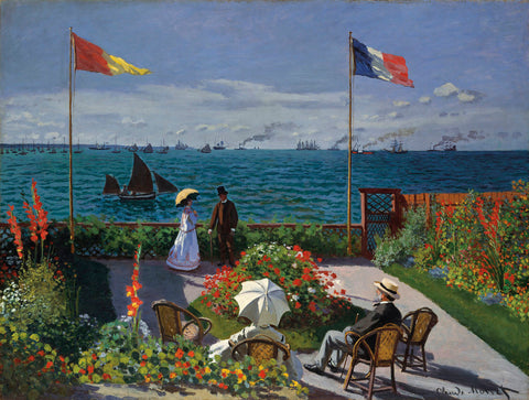 Jardin a_ Sainte-Adresse, 1866/1867 -  Claude Monet - McGaw Graphics