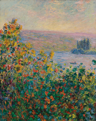 Flower Beds at Vetheuil, 1881 -  Claude Monet - McGaw Graphics