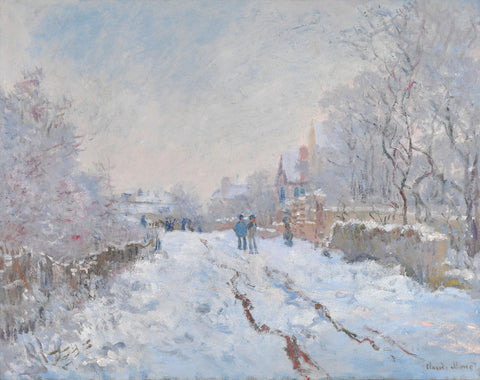 Snow at Argenteuil, 1875 -  Claude Monet - McGaw Graphics