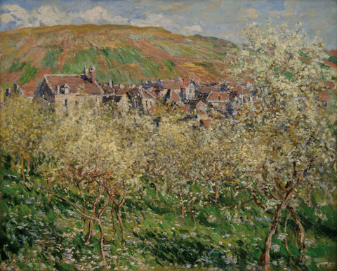 Plum Trees in Blossom, 1879 -  Claude Monet - McGaw Graphics