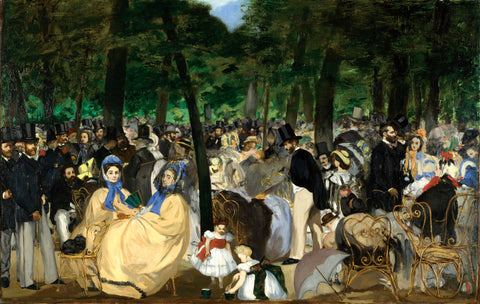 Music in the Tuileries, 1862 -  Edouard Manet - McGaw Graphics