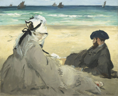 On the Beach, 1873 -  Edouard Manet - McGaw Graphics