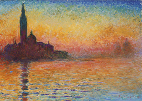 San Giorgio Maggiore at Dusk, 1908 -  Claude Monet - McGaw Graphics