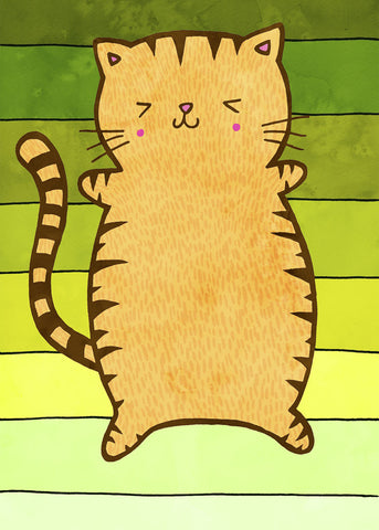 Sunbathing Cat -  My Zoetrope - McGaw Graphics