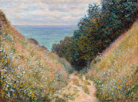 Road at La Cavée, Pourville, 1882 -  Claude Monet - McGaw Graphics