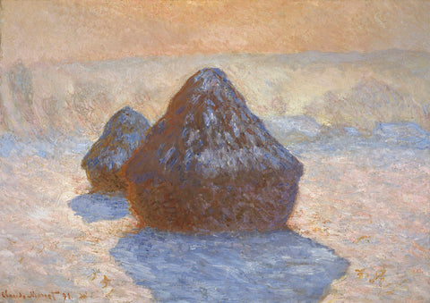 Haystacks: Snow Effect, 1891 -  Claude Monet - McGaw Graphics