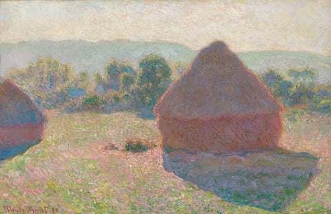 Haystacks, Midday, 1890 -  Claude Monet - McGaw Graphics
