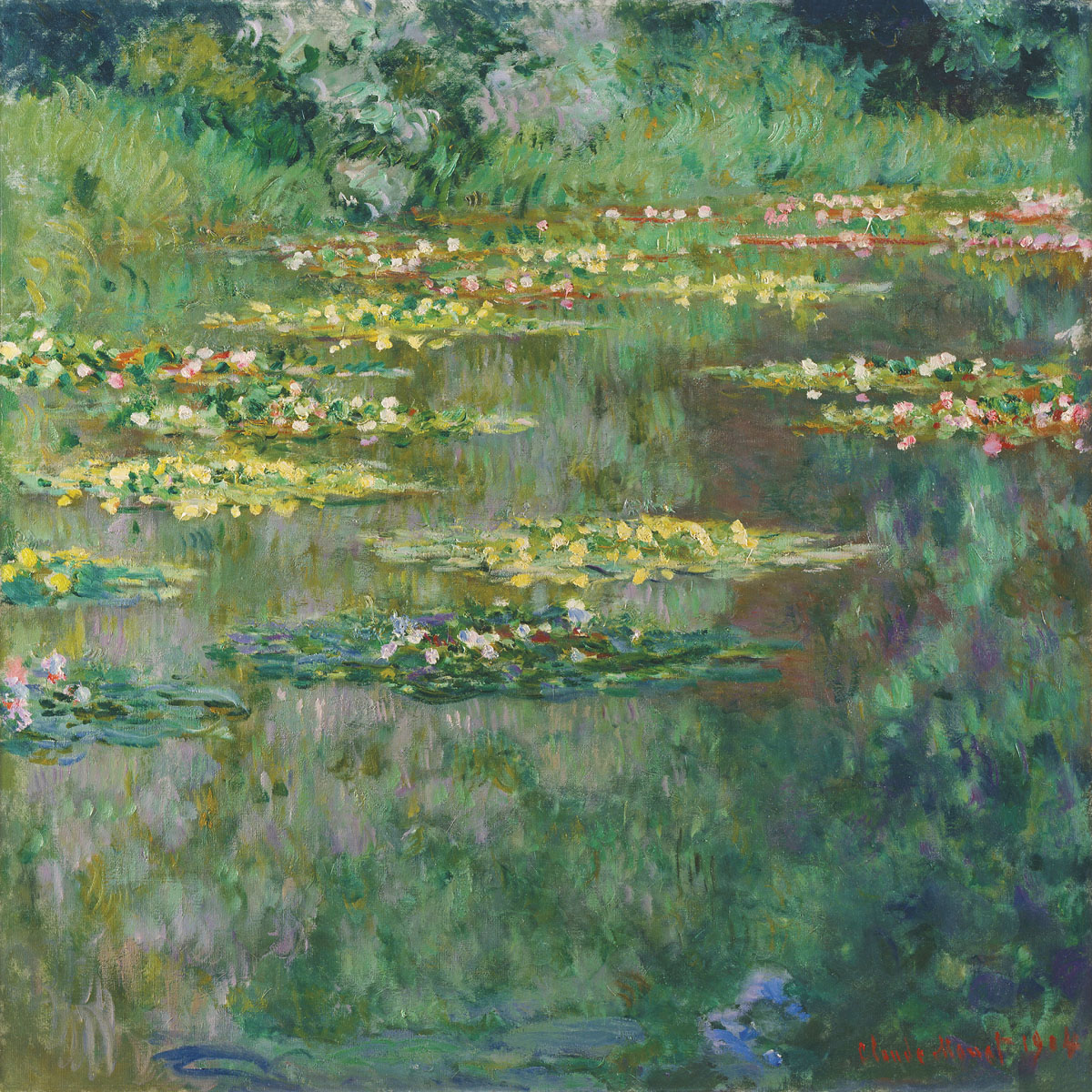 Les Nymphéas de Claude Monet Les Nympheas by Claude Monet Reproduction For Sale | 1st Art