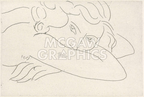 Young Woman with Face Buried in Arms, 1929 -  Henri Matisse - McGaw Graphics