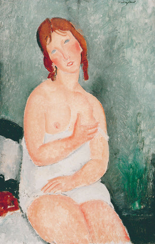 Young Woman in a Shirt, 1918 -  Amedeo Modigliani - McGaw Graphics