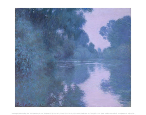 Morning on the Seine, near Giverny, 1897 -  Claude Monet - McGaw Graphics