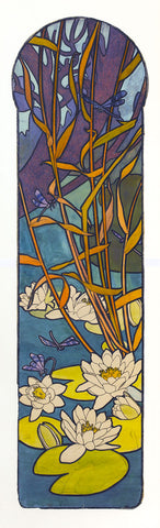 Carton de vitrail pour la bijouterie Fouquet II -  Alphonse Mucha - McGaw Graphics