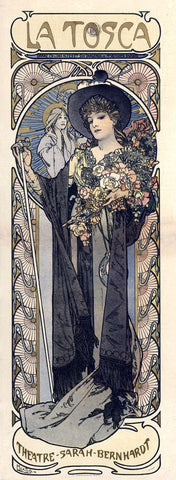 La Tosca Sarah Bernhardt -  Alphonse Mucha - McGaw Graphics