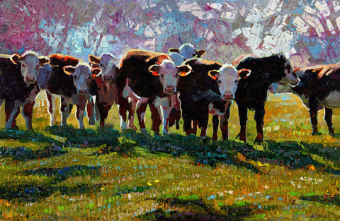 Morning Cattle -  Robert Moore - McGaw Graphics