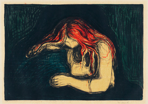 The Vampire II, ca. 1895–1902 -  Edvard Munch - McGaw Graphics