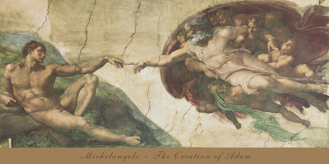 thumbnail image 2 of The Creation Of Adam By Michelangelo – Canvas Art Print (Rolled) – HD Giclee – Alonline Art 2 of 4