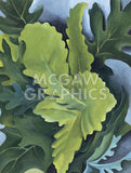 Green Oak Leaves, 1923 -  Georgia O'Keeffe - McGaw Graphics