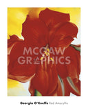 Red Amaryllis, 1937 -  Georgia O'Keeffe - McGaw Graphics
